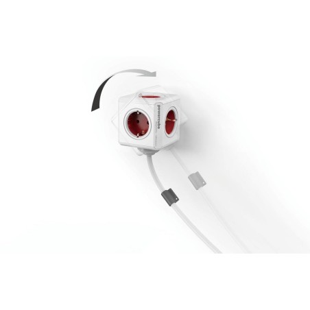 "Allocacoc PowerCube Extended USB Power Strip - 4 Outlets, 16A, White, 15m – Ultimate Convenience for Your Devices!"